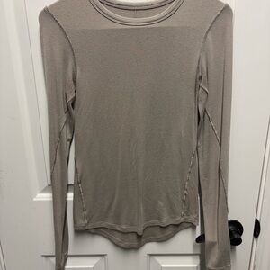 Lululemon Long-Sleeve Thermal Top - Taupe